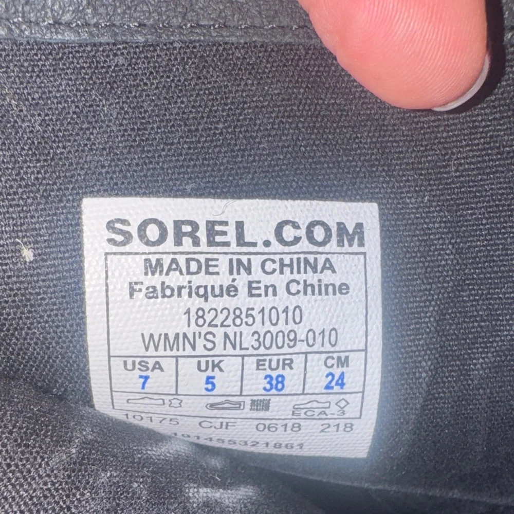 Sorrel black  Leather Buckle Boots - Picture 2 of 3